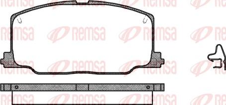 Remsa 0268.04 - Комплект спирачно феродо, дискови спирачки vvparts.bg