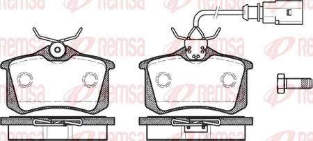 Remsa 0263.51 - Комплект спирачно феродо, дискови спирачки vvparts.bg