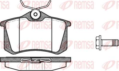Remsa 0263.05 - Комплект спирачно феродо, дискови спирачки vvparts.bg