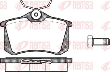 Remsa 0263.01 - Комплект спирачно феродо, дискови спирачки vvparts.bg