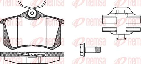 Remsa 0263.03 - Комплект спирачно феродо, дискови спирачки vvparts.bg