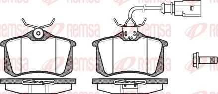 Remsa 0263.02 - Комплект спирачно феродо, дискови спирачки vvparts.bg