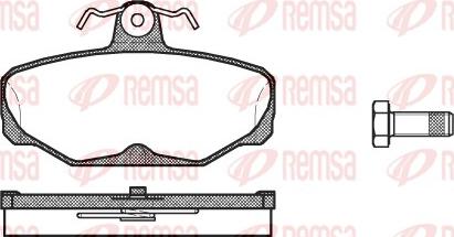 Remsa 0205.00 - Комплект спирачно феродо, дискови спирачки vvparts.bg
