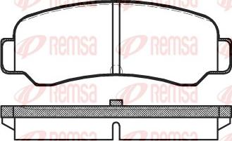 Remsa 0200.00 - Комплект спирачно феродо, дискови спирачки vvparts.bg