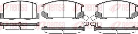 Remsa 0201.12 - Комплект спирачно феродо, дискови спирачки vvparts.bg