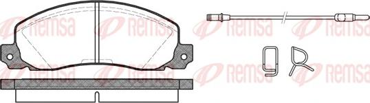 Remsa 0202.02 - Комплект спирачно феродо, дискови спирачки vvparts.bg