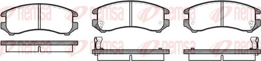 Remsa 0219.02 - Комплект спирачно феродо, дискови спирачки vvparts.bg