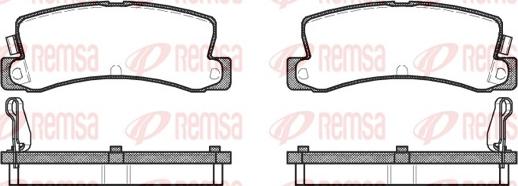 Remsa 0214.04 - Комплект спирачно феродо, дискови спирачки vvparts.bg