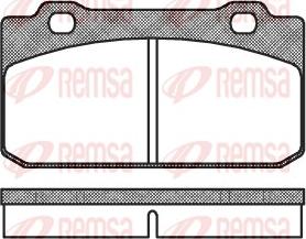 Remsa 0210.00 - Комплект спирачно феродо, дискови спирачки vvparts.bg