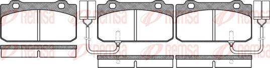 Remsa 0210.02 - Комплект спирачно феродо, дискови спирачки vvparts.bg