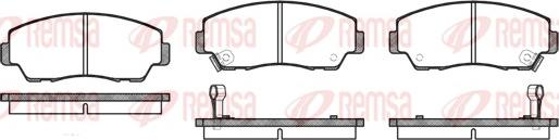 Remsa 0218.02 - Комплект спирачно феродо, дискови спирачки vvparts.bg