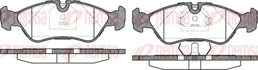 Remsa 0286.30 - Комплект спирачно феродо, дискови спирачки vvparts.bg