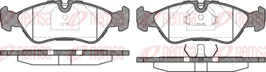 Remsa 0286.20 - Комплект спирачно феродо, дискови спирачки vvparts.bg