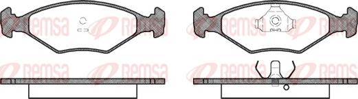 Remsa 0281.00 - Комплект спирачно феродо, дискови спирачки vvparts.bg