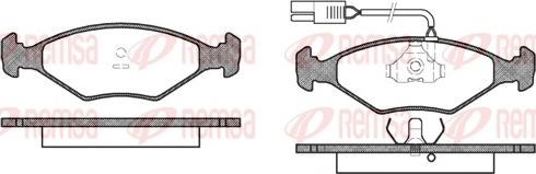 Textar 21195 180 0 5 - Комплект спирачно феродо, дискови спирачки vvparts.bg