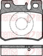 Remsa 0282.20 - Комплект спирачно феродо, дискови спирачки vvparts.bg