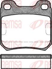 Remsa 0239.40 - Комплект спирачно феродо, дискови спирачки vvparts.bg
