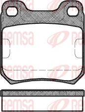 Remsa 0239.00 - Комплект спирачно феродо, дискови спирачки vvparts.bg