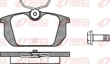 Remsa 0231.00 - Комплект спирачно феродо, дискови спирачки vvparts.bg
