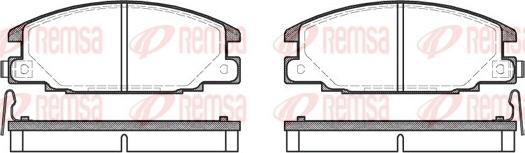 Remsa 0238.04 - Комплект спирачно феродо, дискови спирачки vvparts.bg