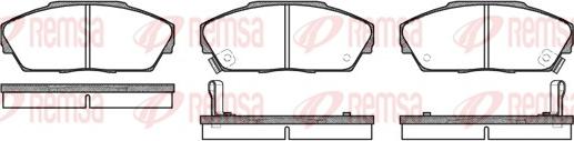 Remsa 0237.02 - Комплект спирачно феродо, дискови спирачки vvparts.bg