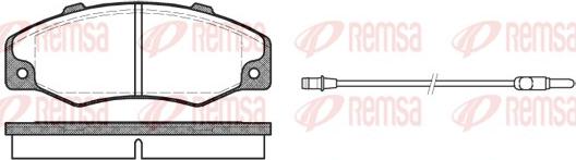Remsa 0220.02 - Комплект спирачно феродо, дискови спирачки vvparts.bg