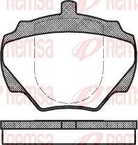 Remsa 0222.00 - Комплект спирачно феродо, дискови спирачки vvparts.bg