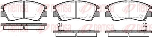 Remsa 0275.02 - Комплект спирачно феродо, дискови спирачки vvparts.bg