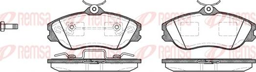 Remsa 0276.20 - Комплект спирачно феродо, дискови спирачки vvparts.bg