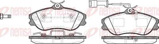 Remsa 0276.22 - Комплект спирачно феродо, дискови спирачки vvparts.bg