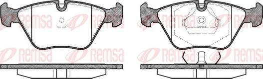 Remsa 0270.40 - Комплект спирачно феродо, дискови спирачки vvparts.bg