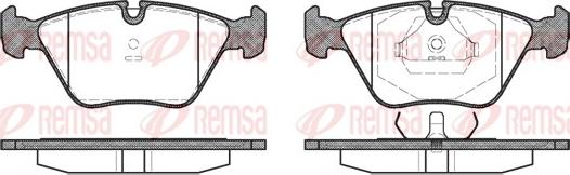 Remsa 0270.00 - Комплект спирачно феродо, дискови спирачки vvparts.bg