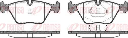 Remsa 0270.10 - Комплект спирачно феродо, дискови спирачки vvparts.bg