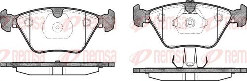 Remsa 0270.13 - Комплект спирачно феродо, дискови спирачки vvparts.bg