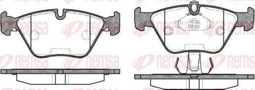 Remsa 0270.25 - Комплект спирачно феродо, дискови спирачки vvparts.bg