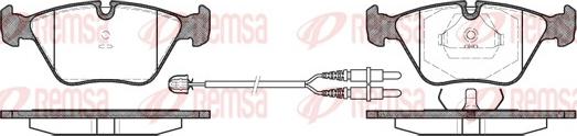 Remsa 0270.22 - Комплект спирачно феродо, дискови спирачки vvparts.bg