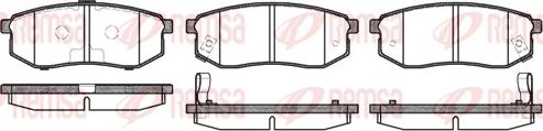 Remsa 0749.02 - Комплект спирачно феродо, дискови спирачки vvparts.bg