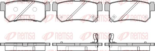 Remsa 0746.42 - Комплект спирачно феродо, дискови спирачки vvparts.bg