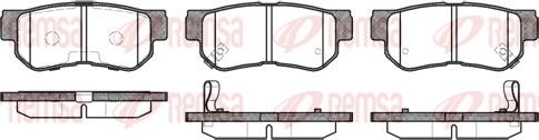 Remsa 0746.12 - Комплект спирачно феродо, дискови спирачки vvparts.bg