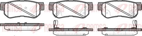 Remsa 0746.32 - Комплект спирачно феродо, дискови спирачки vvparts.bg