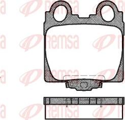 Remsa 0743.04 - Комплект спирачно феродо, дискови спирачки vvparts.bg