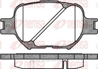 Remsa 0742.00 - Комплект спирачно феродо, дискови спирачки vvparts.bg