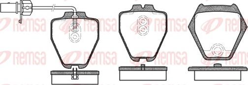 Remsa 0752.02 - Комплект спирачно феродо, дискови спирачки vvparts.bg