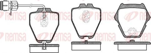 Remsa 0752.12 - Комплект спирачно феродо, дискови спирачки vvparts.bg