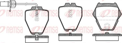 Remsa 0752.22 - Комплект спирачно феродо, дискови спирачки vvparts.bg