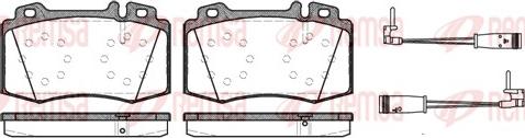 Remsa 0769.02 - Комплект спирачно феродо, дискови спирачки vvparts.bg