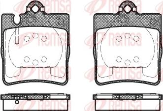 Remsa 0709.10 - Комплект спирачно феродо, дискови спирачки vvparts.bg