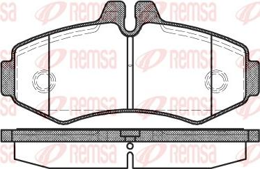 Remsa 0701.00 - Комплект спирачно феродо, дискови спирачки vvparts.bg