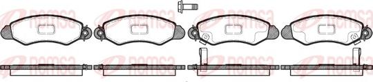 Remsa 0702.02 - Комплект спирачно феродо, дискови спирачки vvparts.bg