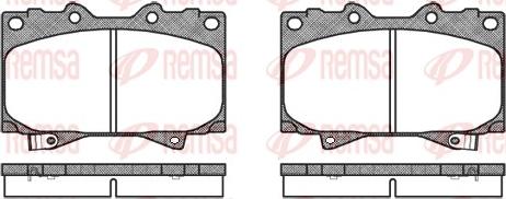 Remsa 0707.04 - Комплект спирачно феродо, дискови спирачки vvparts.bg